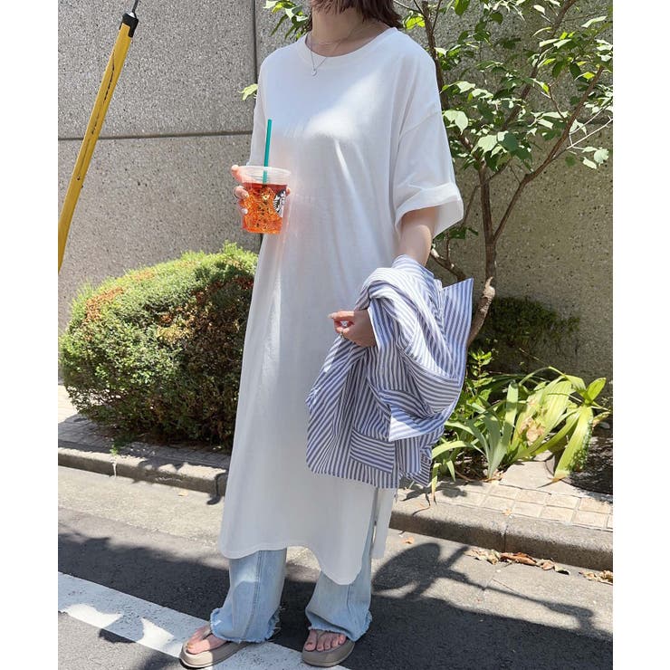 「LE'RURE」 半袖ワンピース MEDIUM オフホワイト LE'RURE」 半袖ワンピース MEDIUM オフホワイト LE'RURE」 半袖