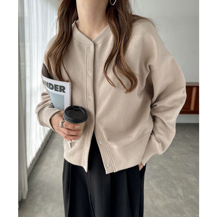 ライトベージュ | 前後2way 裏毛 スウェット | andme