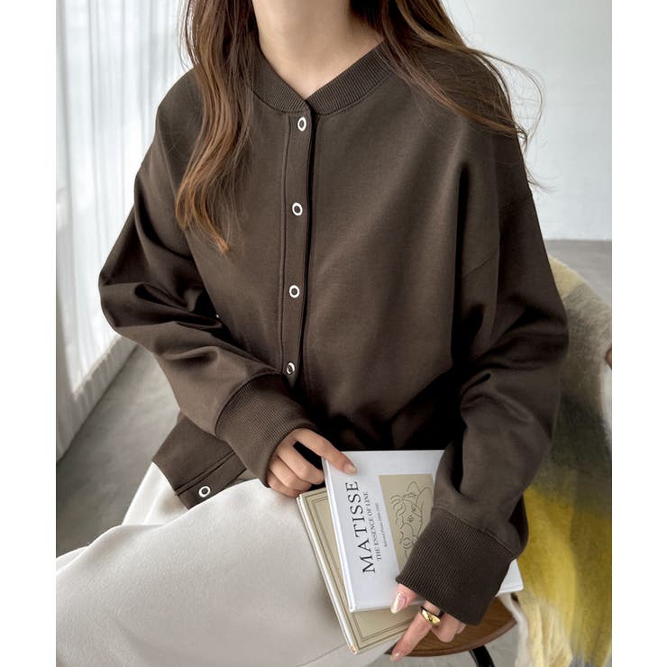 ブラウン | 前後2way 裏毛 スウェット | andme