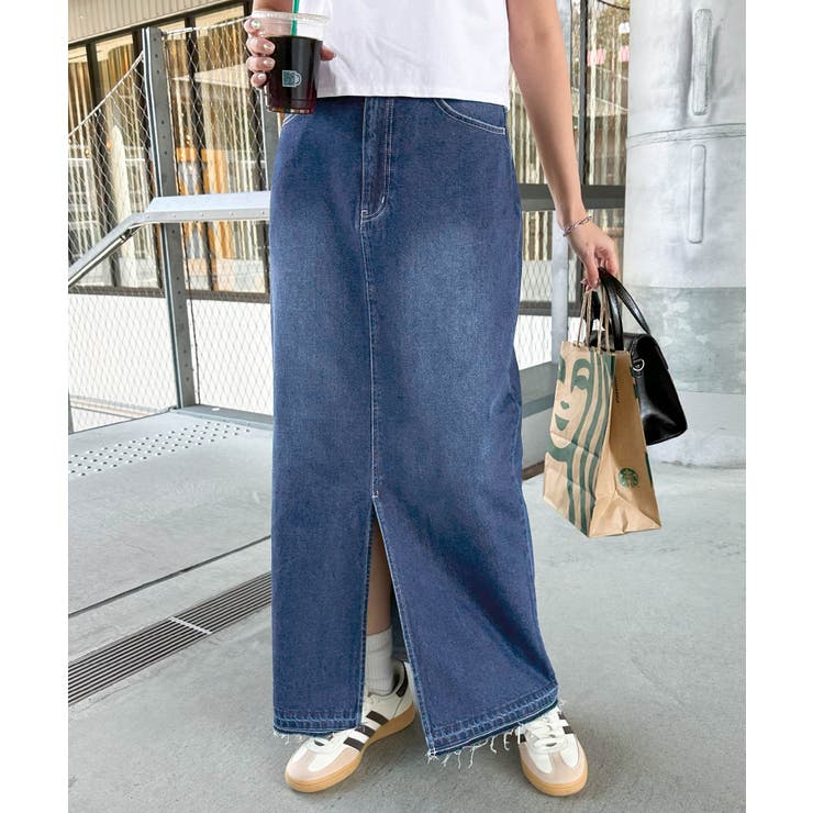 インディゴデニム | デニム ツイル 前スリット | andme