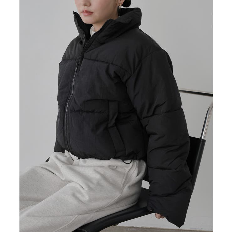 on ダウン　ナイロン中綿ジャケット✖️2 ナイロン タフタ 中綿[品番：AZ000004777]｜andme（アンドミー）の