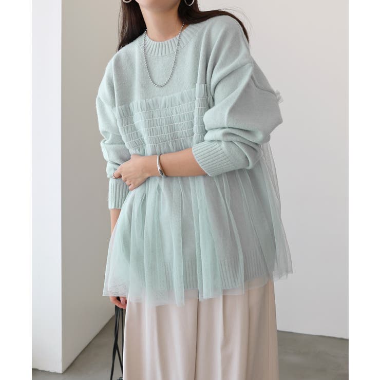 jumelle完売品 チュールビスチェホワイト Ambre Neige drawstring tulle bustier / ドロストチュール