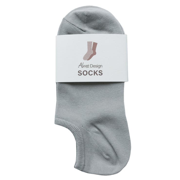 グレー | コットン混 スニーカーソックス フットカバー | andme