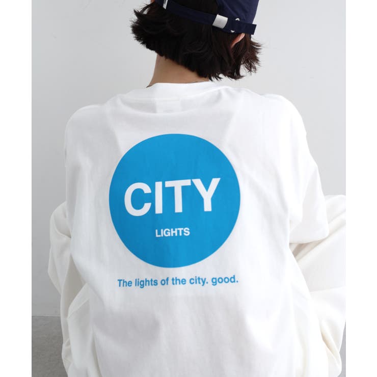 オフホワイト【B】 | CITY ロゴ プリント | andme