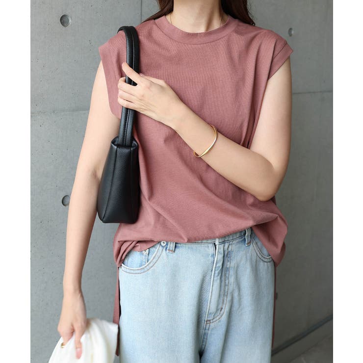 TO BE CHIC☆ノースリーブ コットン コットン 天竺 ノースリーブ[品番：AZ000004036]｜andme