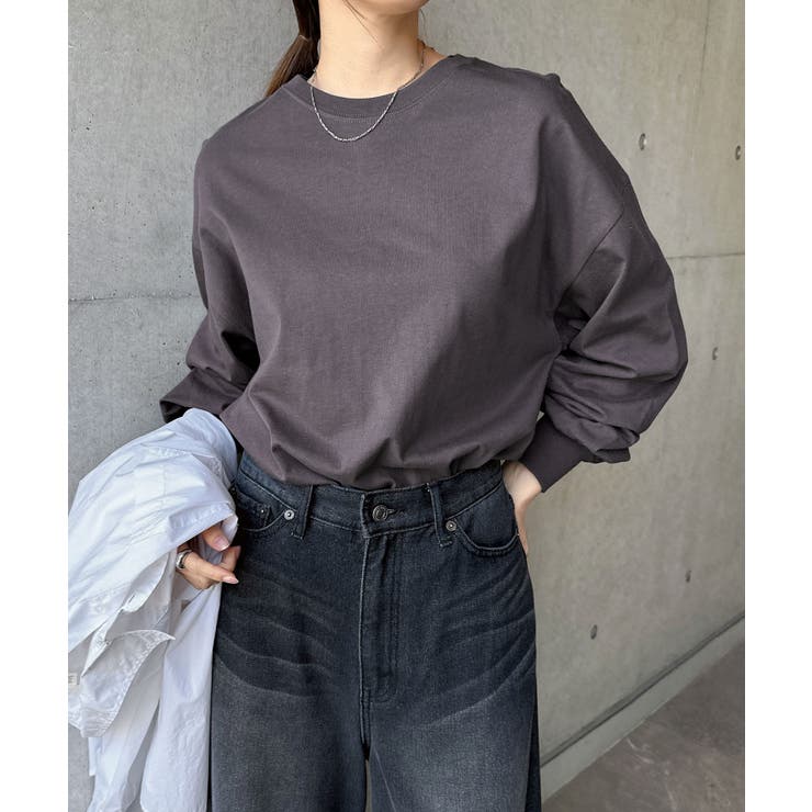 スミクロ | 無地 ボーダー ボリューム袖 | andme