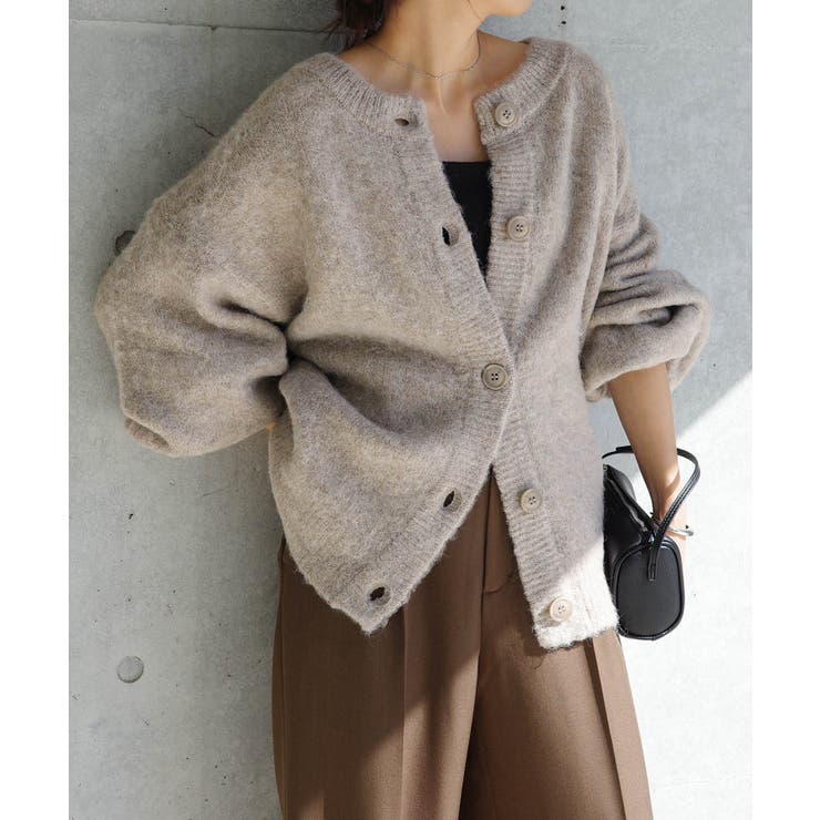 前後2way ニット カーディガン[品番：AZ000004454]｜andme