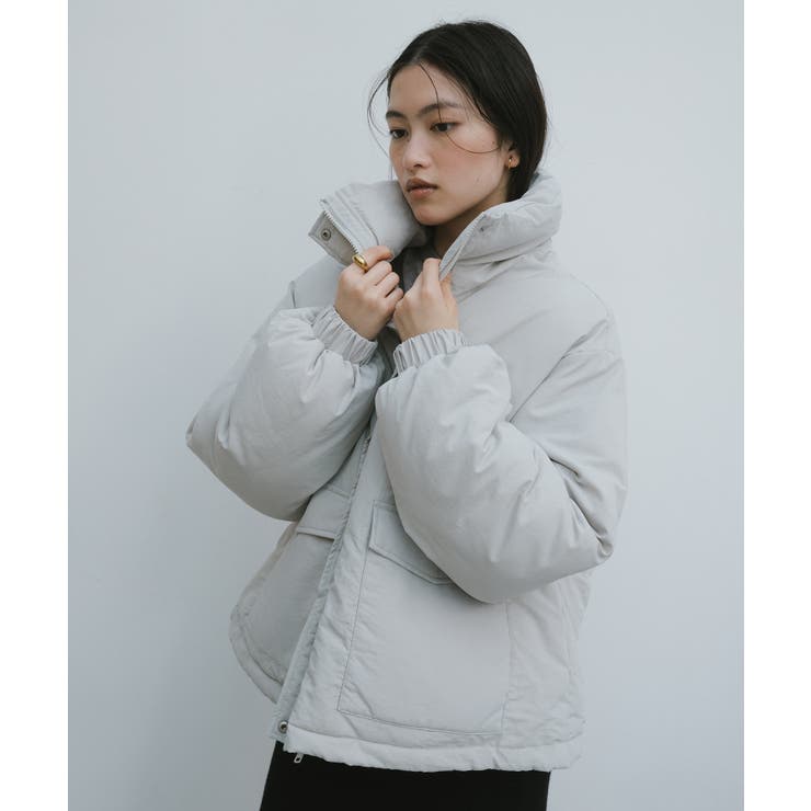 グレー | ダブルポケット ナイロン 中綿 | andme