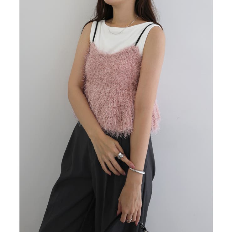 ショート丈 フェザー ペプラム[品番：AZ000004705]｜andme