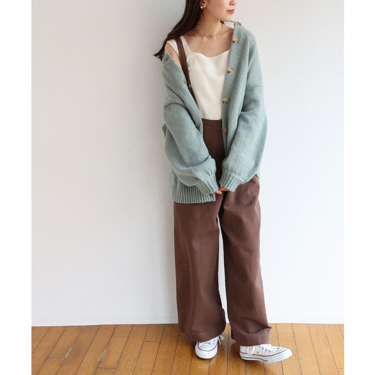 ブラウン | コットン ツイル ワイド | andme