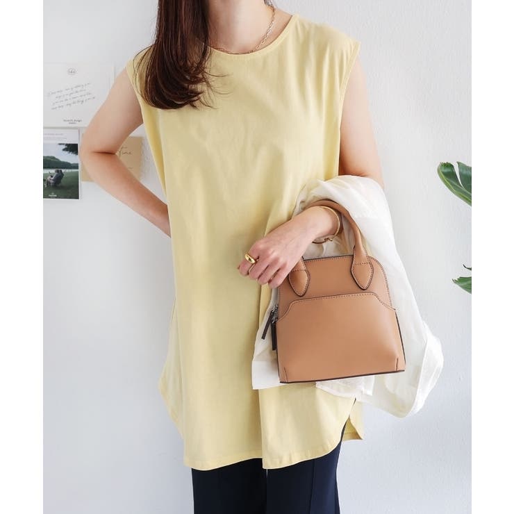 andme｜コットン天竺 ノースリーブ トップス | Rakuten Fashion