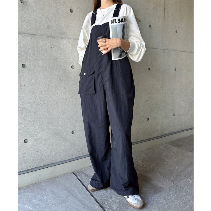 2way ナイロン サロペット[品番：AZ000004386]｜andme（アンドミー）の