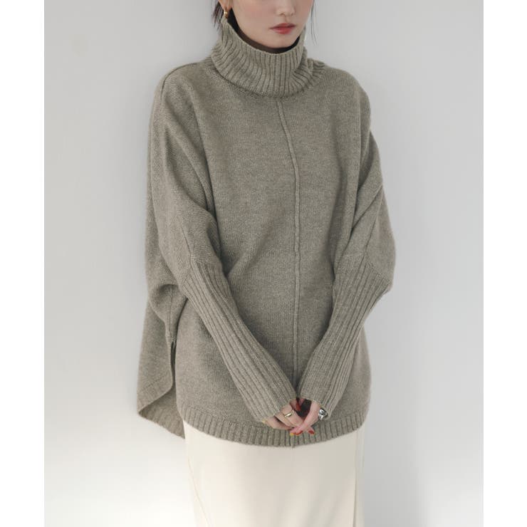 天竺編み 長袖 ラウンドヘム[品番：AZ000003848]｜andme（アンドミー