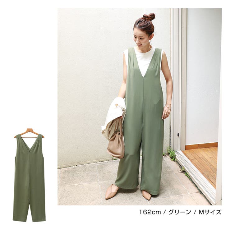 ★YAMADAYA★ サロペット 新品・未使用 　ベージュ　9号 背中クロス ワイド サロペット[品番：AZ000003484]｜andme