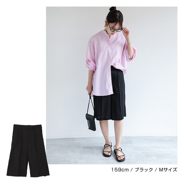 リネンブレンド ショート パンツ | andme | 詳細画像14 