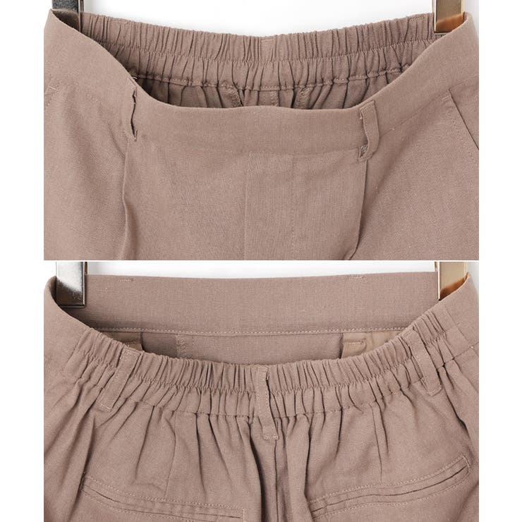 リネンブレンド ショート パンツ | andme | 詳細画像15 