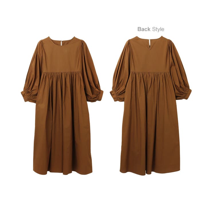 ESTNATION コットンタイプライターボリュームワンピース ESTNATION コットンタイプライターボリュームワンピース