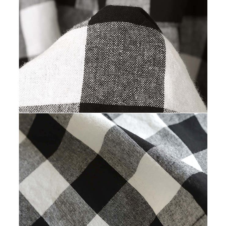 ギンガムチェック マキシ丈 フレアスカート | andme | 詳細画像15 