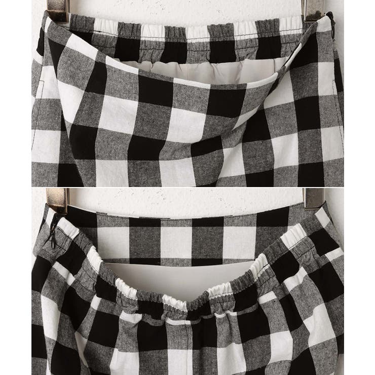 ギンガムチェック タイト スカート | andme | 詳細画像15 