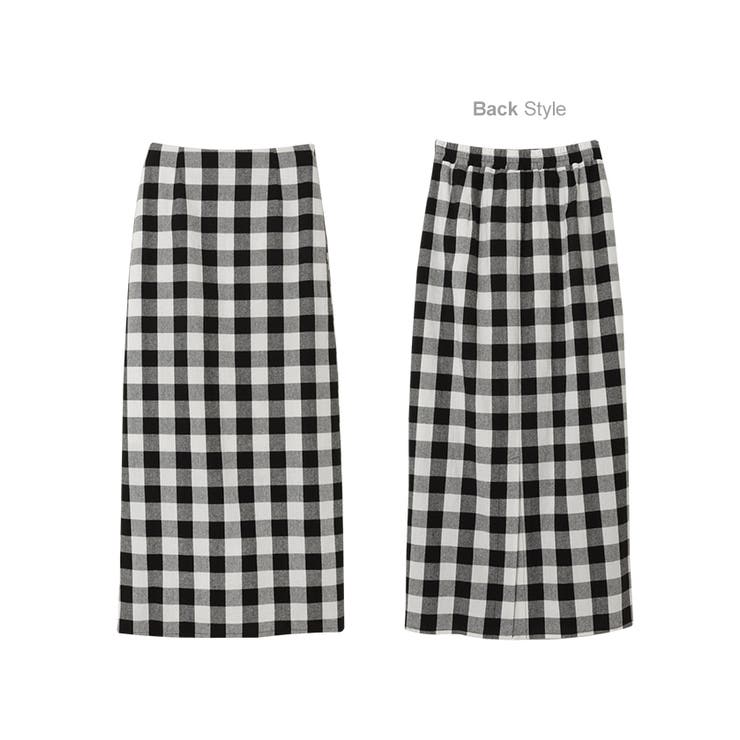 ギンガムチェック タイト スカート | andme | 詳細画像19 