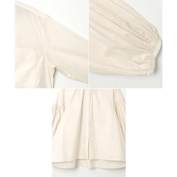 ボリューム袖 クロップド丈 ブラウス | andme | 詳細画像15 