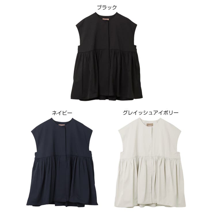 ペプラム ジレ レディース | andme | 詳細画像2 