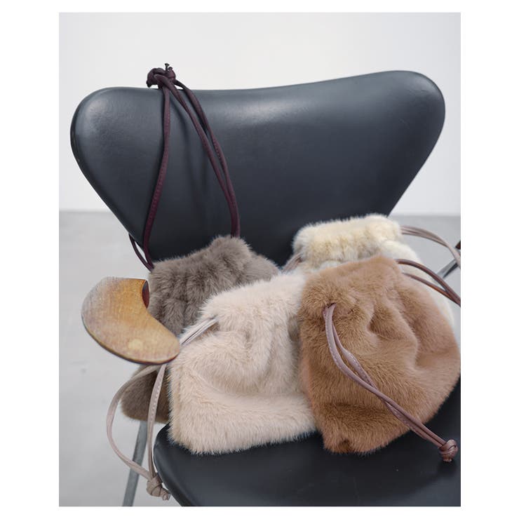 ファー 巾着 2way | andme | 詳細画像5 