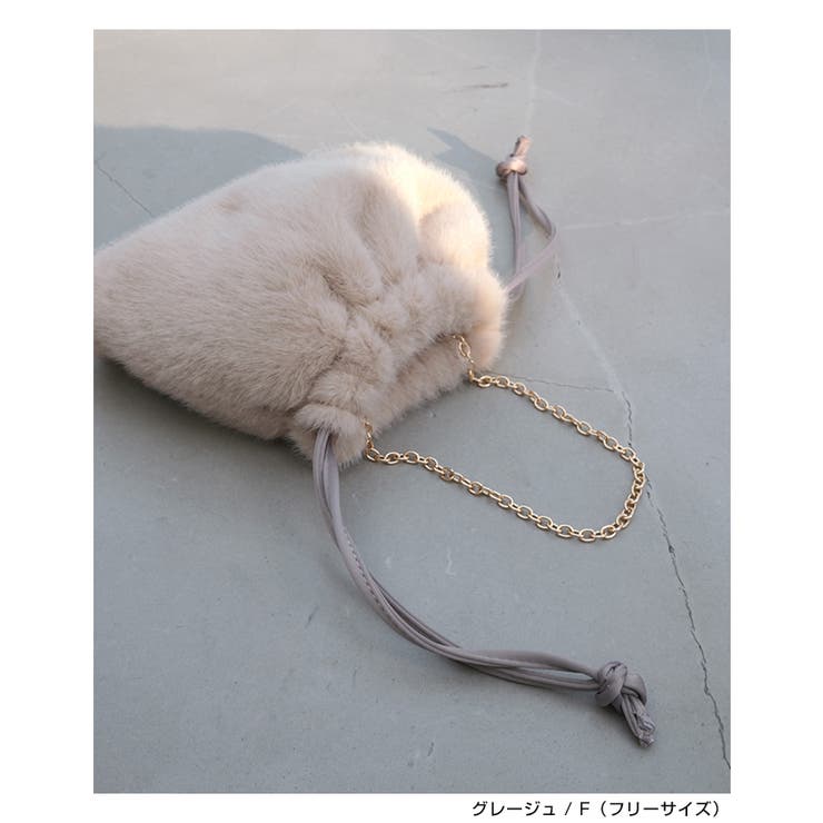 ファー 巾着 2way | andme | 詳細画像8 