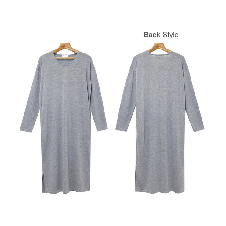 Vネック ニットソー ワンピース | andme | 詳細画像15 