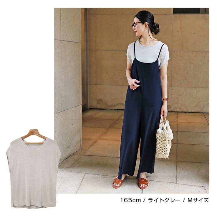 フレンチスリーブ クルーネック ニット | andme | 詳細画像19