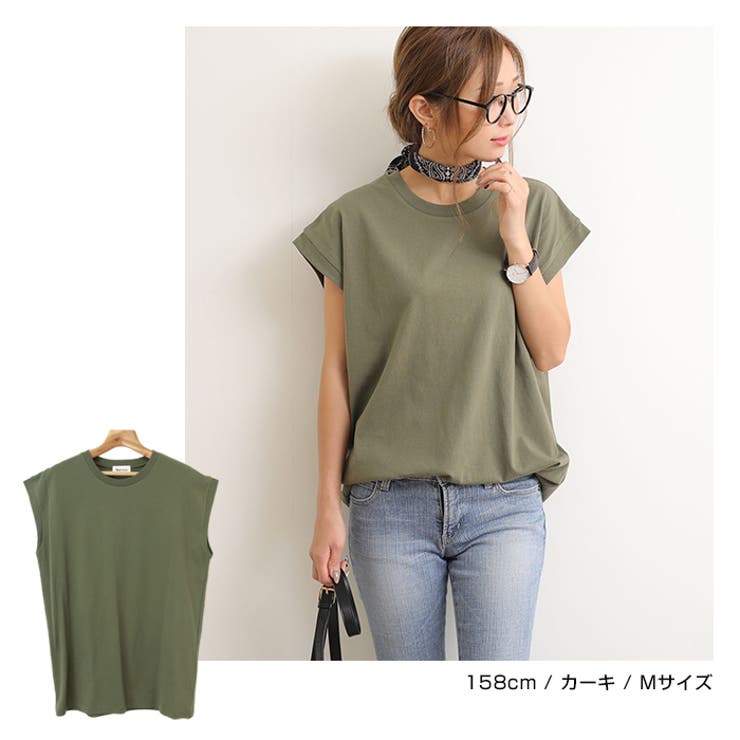 コットン フレンチスリーブ トップス | andme | 詳細画像5 