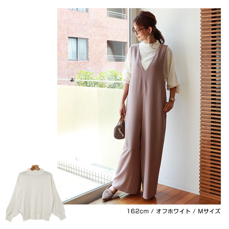 ハイネック バルーンシルエット ニット | andme | 詳細画像19 