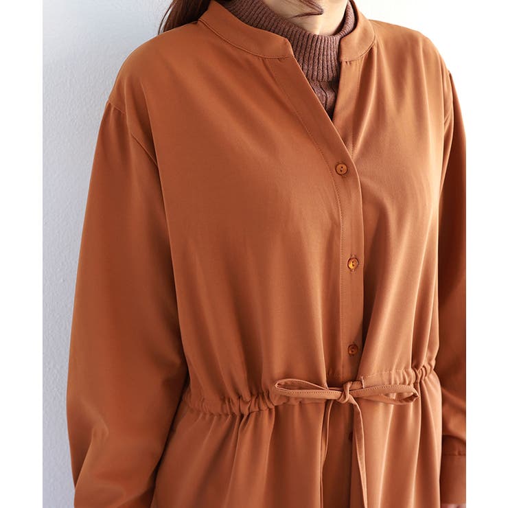 2way ドロスト シャツワンピース | andme | 詳細画像4 