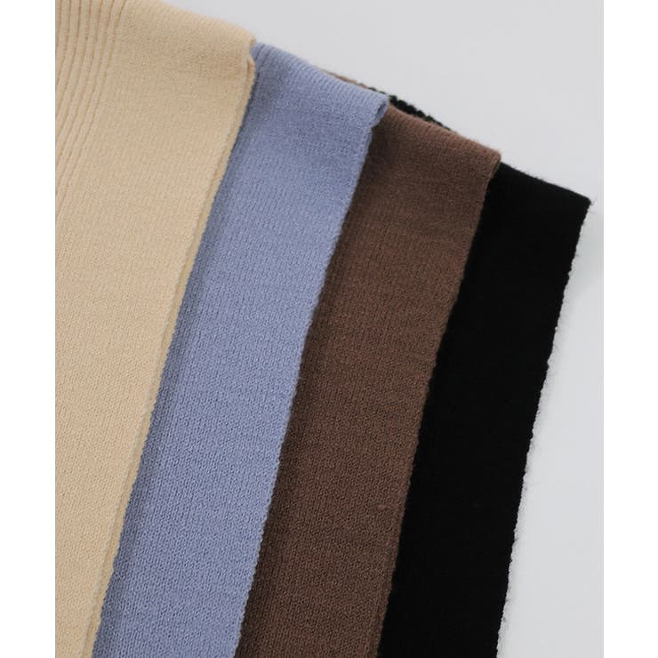 リブ サイドリボン ニットベスト レディース トレンド 春 | andme | 詳細画像15 