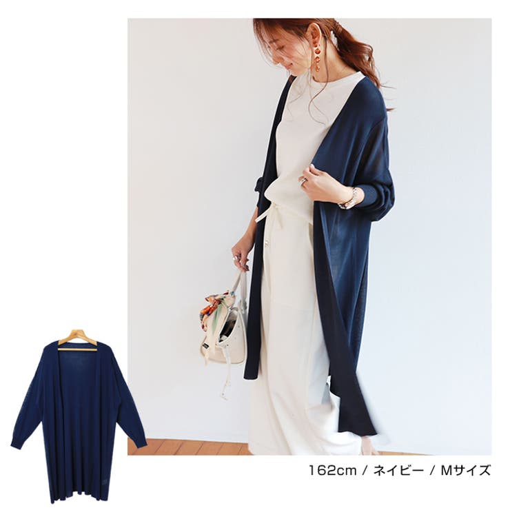 シアー ロング カーディガン | andme | 詳細画像18 