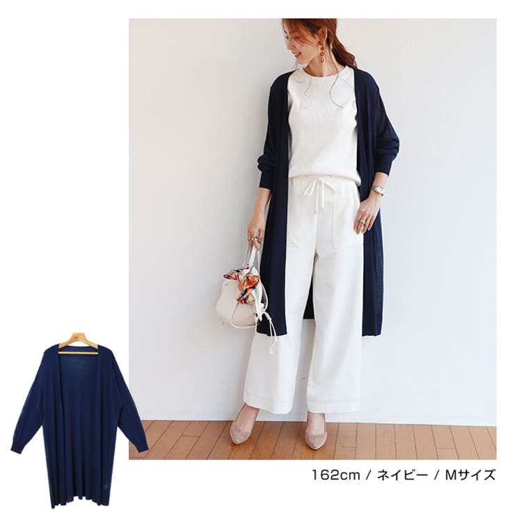 シアー ロング カーディガン | andme | 詳細画像19 