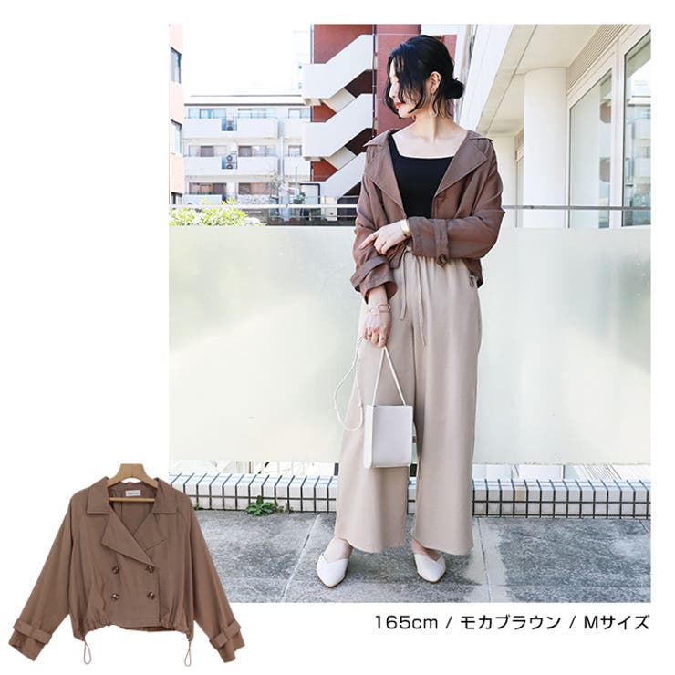 シアー ショート丈 トレンチコート 品番 Az And Me アンドミー のレディース ファッション通販 Shoplist ショップリスト
