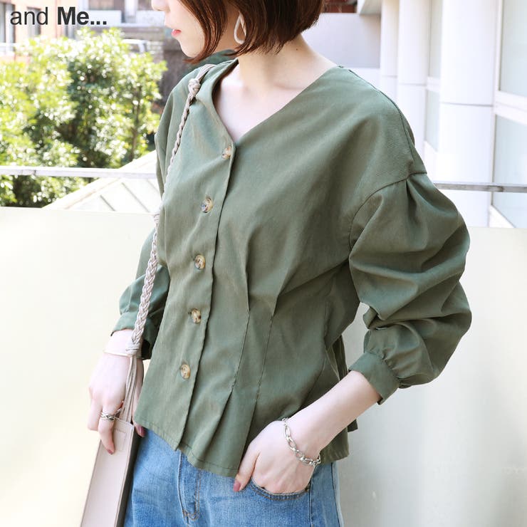 ウエストタック Vネック ブラウス 品番 Az And Me アンドミー のレディースファッション通販 Shoplist ショップリスト