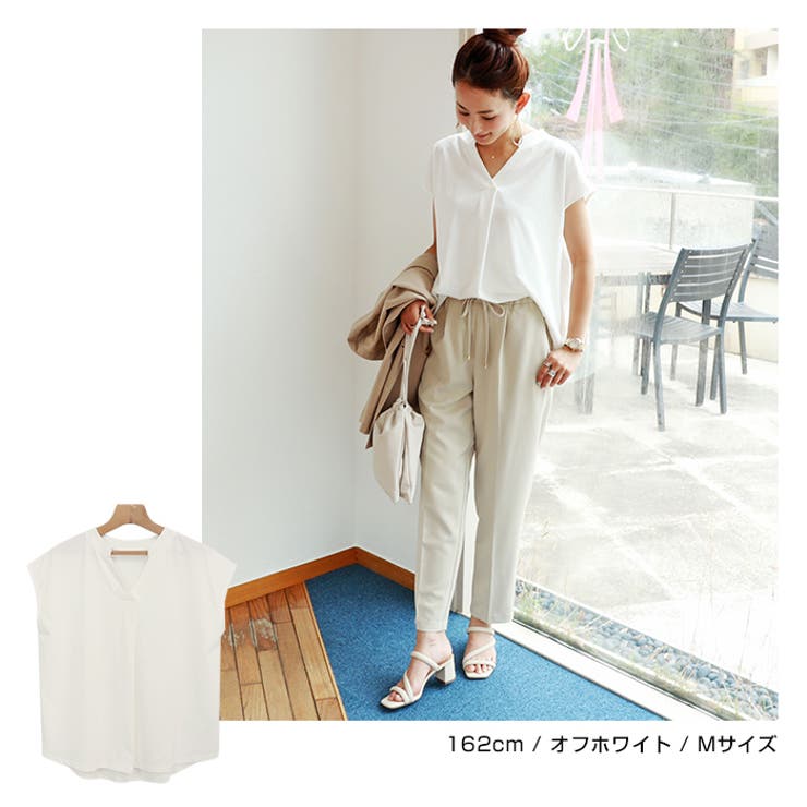 スキッパー ブラウス見え Tシャツ 品番 Az And Me アンドミー のレディースファッション通販 Shoplist ショップリスト