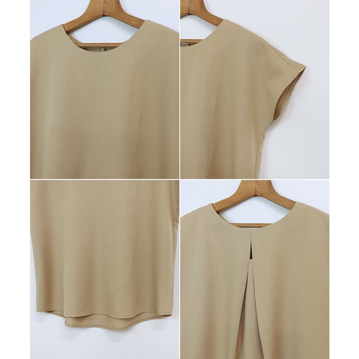 背中タック 半袖 ブラウス | andme | 詳細画像17 