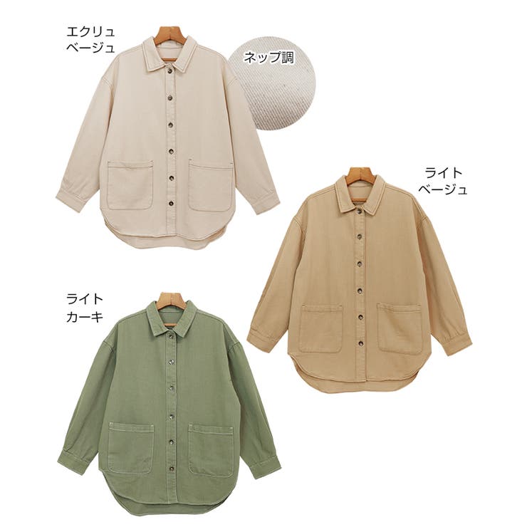 コットンツイル CPO ジャケット[品番：AZ000003532]｜and  Me（アンドミー）のレディースファッション通販｜SHOPLIST（ショップリスト）