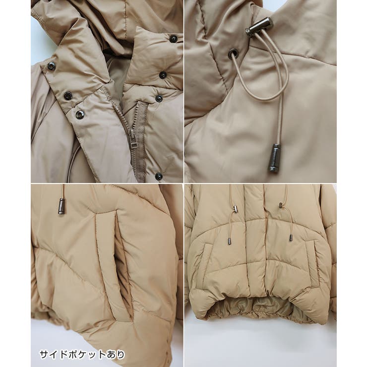 マイクロタフタ フード付き 中綿エコダウンジャケット[品番
