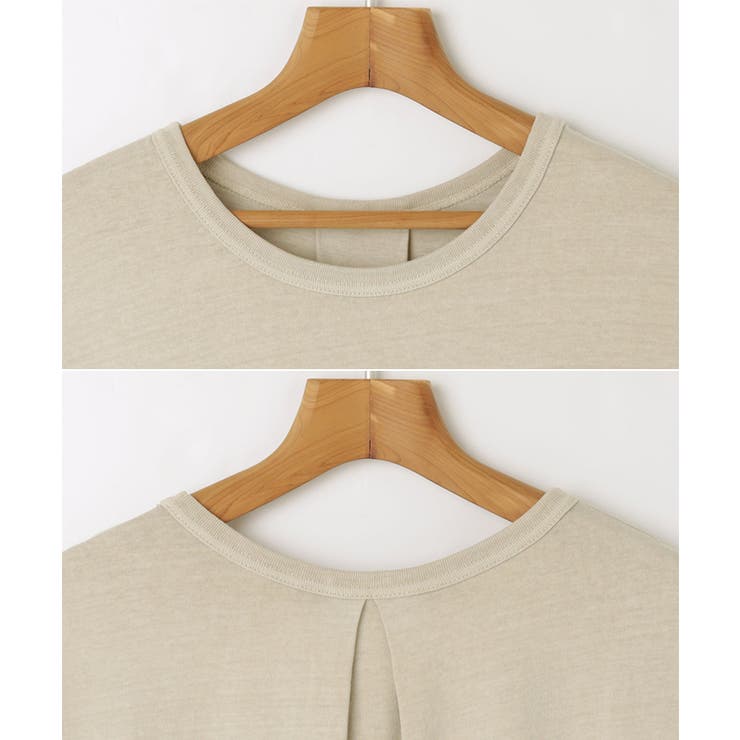 ピグメント加工 フレンチスリーブ Tシャツワンピース | andme | 詳細画像14 
