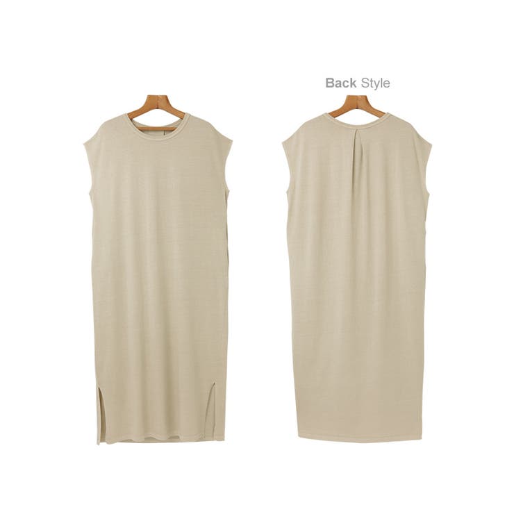 ピグメント加工 フレンチスリーブ Tシャツワンピース | andme | 詳細画像17 