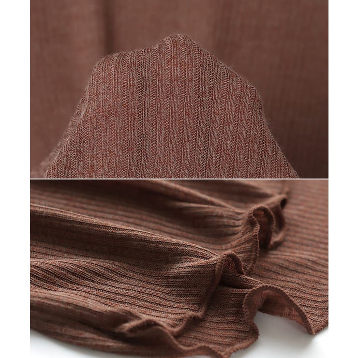 シアー リブ ハイネック | andme | 詳細画像15 