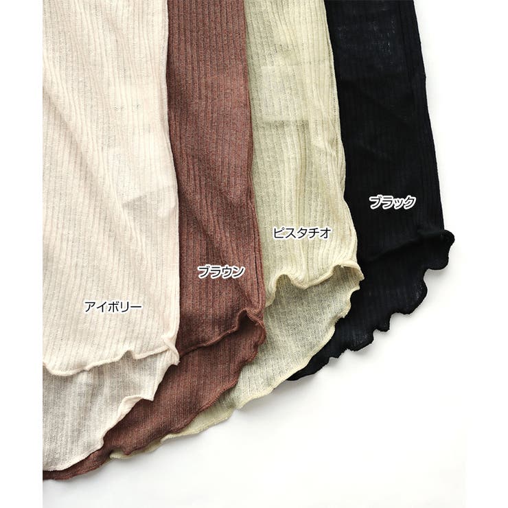 シアー リブ ハイネック | andme | 詳細画像3 