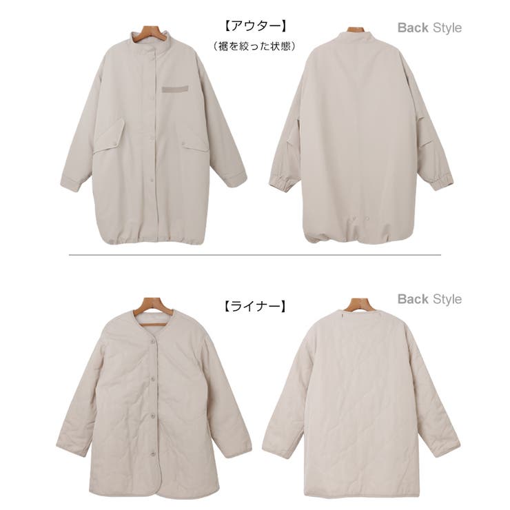 タグ付き未使用◆Loungedress◆3wayモッズコート\u0026キルティングコート