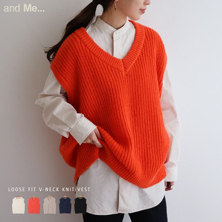 深vネック ニット ベスト 品番 Az And Me アンドミー のレディースファッション通販 Shoplist ショップリスト
