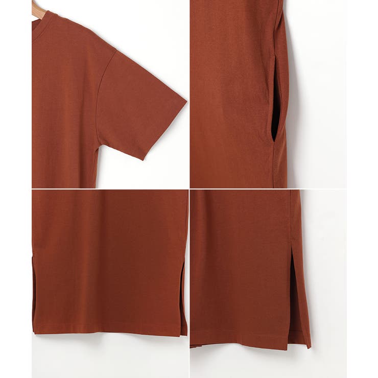 コットン天竺 Tシャツ ワンピース | andme | 詳細画像13 