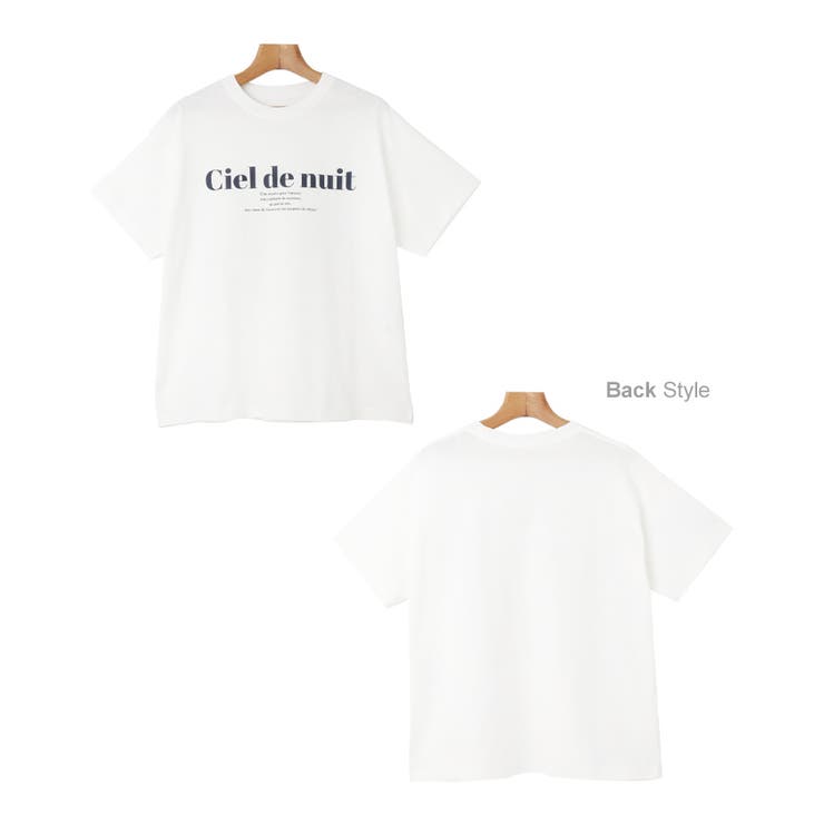 コットン天竺 ロゴプリント Tシャツ[品番：AZ000004020]｜andme